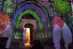 Mapping vidéo de la Chapelle Saint-Laurent par Histoire 2 Voir -  Montmorillon - Fest'hiver 2020 - Polisto
