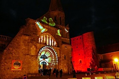 Mapping vidéo de la Chapelle Saint-Laurent par Histoire 2 Voir - Montmorillon - Fest'hiver 2020 - Polisto