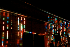 La Station - Châtellerault (86) - Mise en lumière au moyen de 30 bandes (rubans) LED.