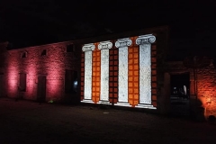 Soirée Antique 2020 - Tours Mirandes - Videoprojection sur le Mur Antique.