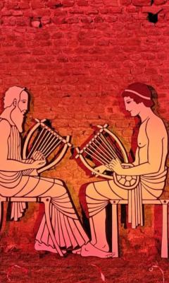 Soirée Antique 2025 - Les Tours Mirandes (86) - Sculpture "Silhouettes de musiciens grecs".