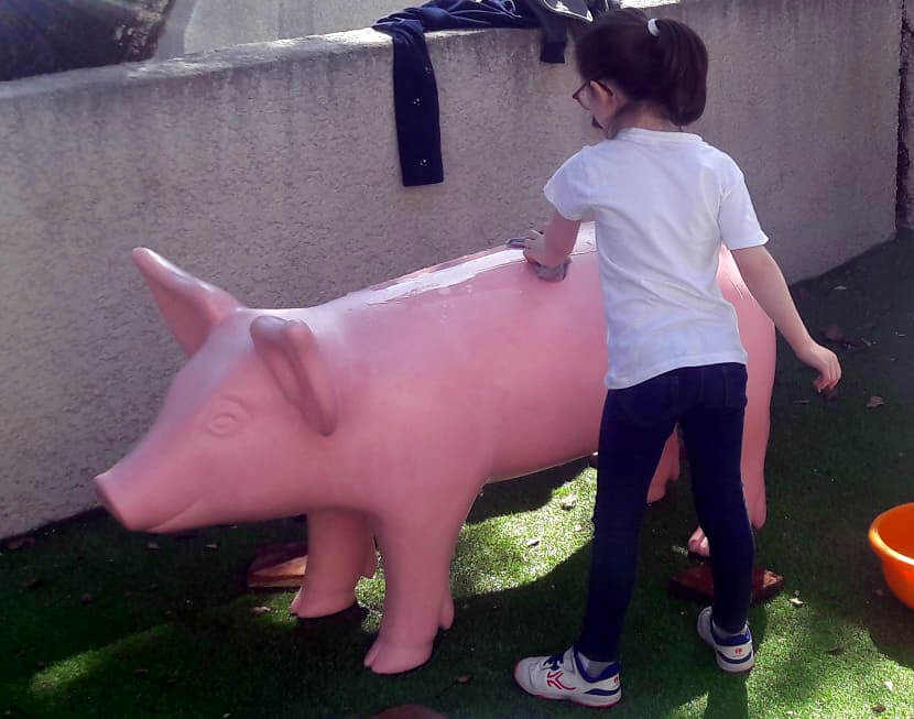 Rosalie - sculpture de cochon - Polisto 2019.